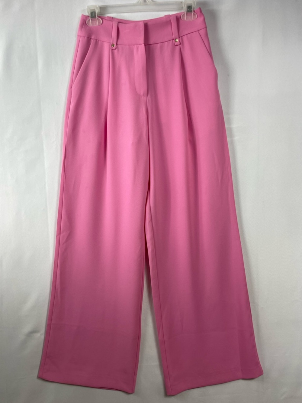 Anthropologie Exquise Pants Wide Leg Trousers XS Pink Feminine Careerwear Work